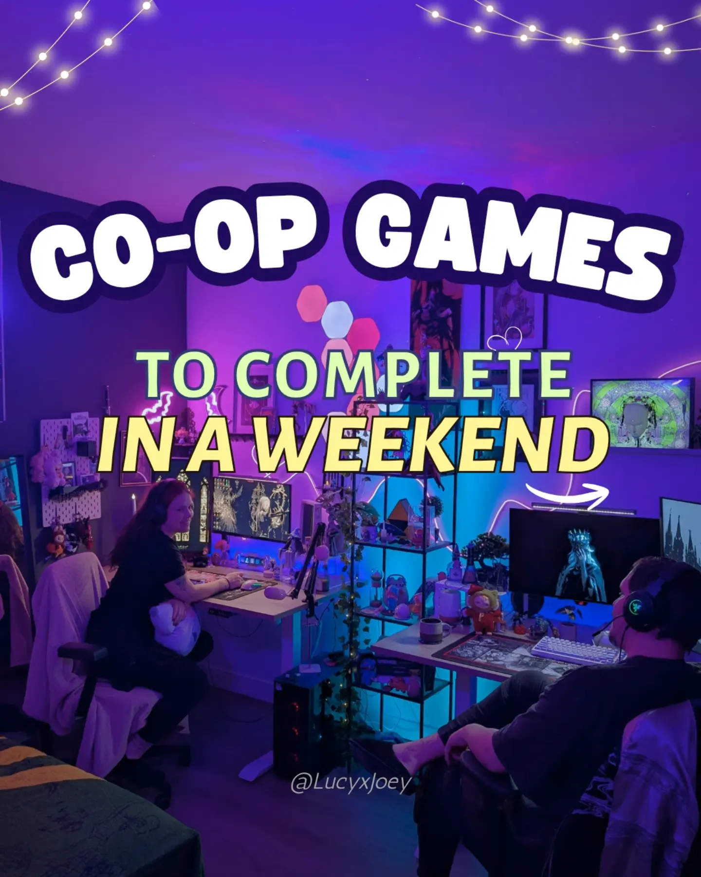 Don't forget to save for later! Here are some CO-OP games to complete within a weekend and also for whatever y