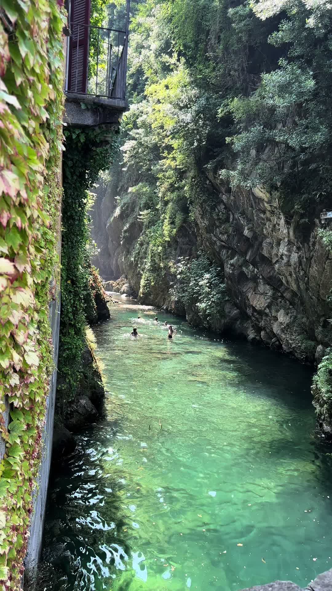 Summers in Italy. I found this somewhat hidden gem at lake como. When I got there it was only a few people unt