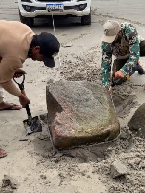 They found an immeasurable treasure inside the water hole on the beach - part 1 . . . #immeasurable #treasure#