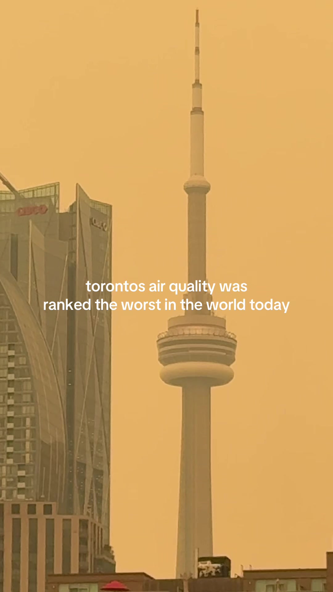 irl sepia filter  #toronto #airquality #forestfire 