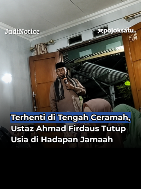 Seorang tokoh agama, Ustaz Ahmad Firdaus bin H. Rohili (53), meninggal dunia saat menyampaikan ceramah dalam a