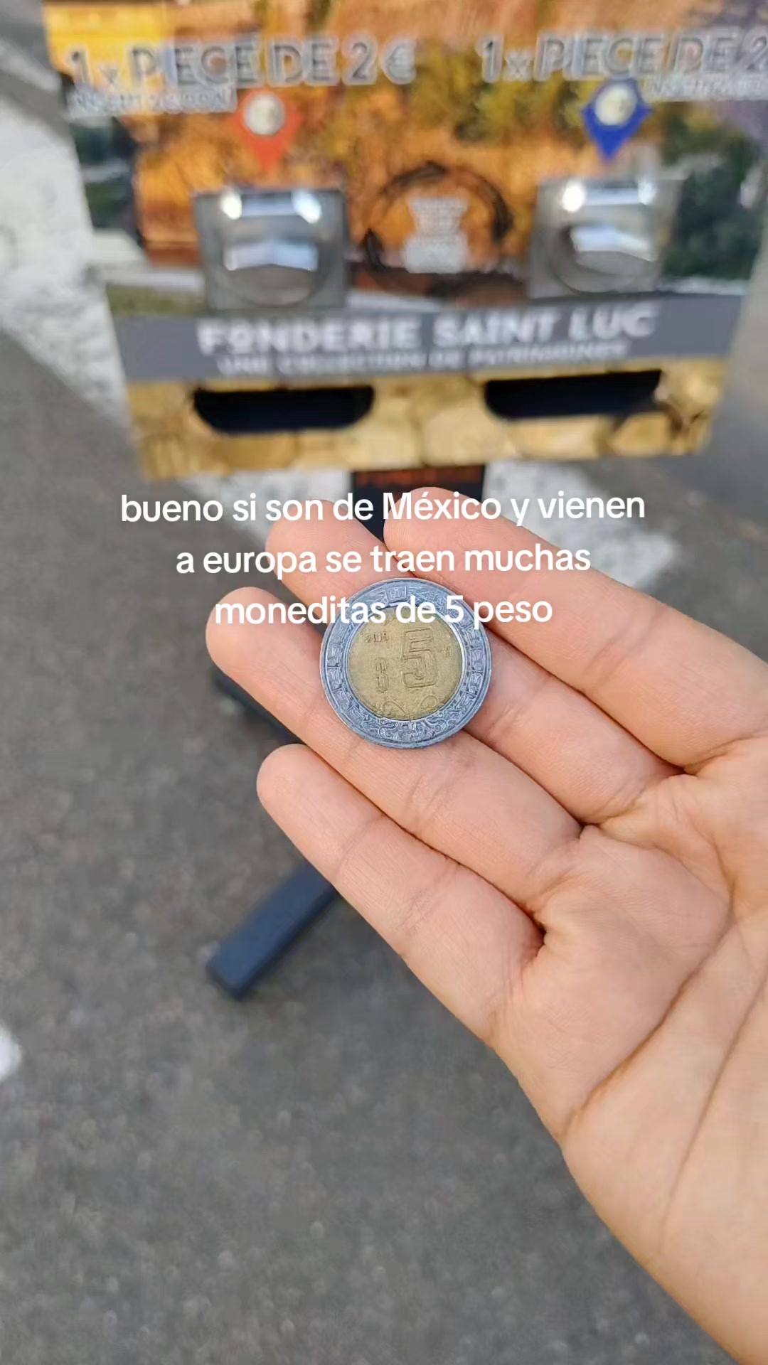 de haber sabido me traía más moneditas de 5 para llevarles recuerdos a todos  #lifehackvideo #mexico #europe #